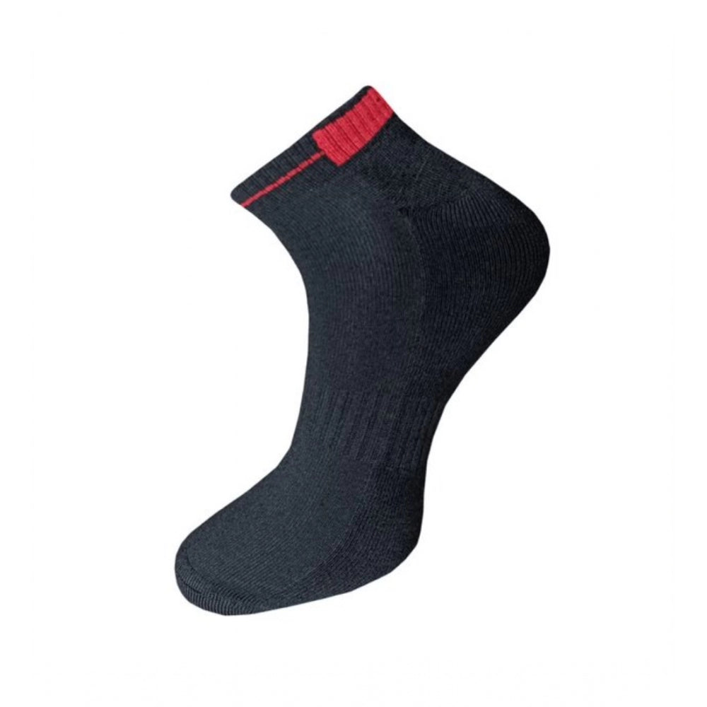 Amfyn 3_Pair Set Unisex Casual Cotton Solid Ankle Length Socks (Multicolor)