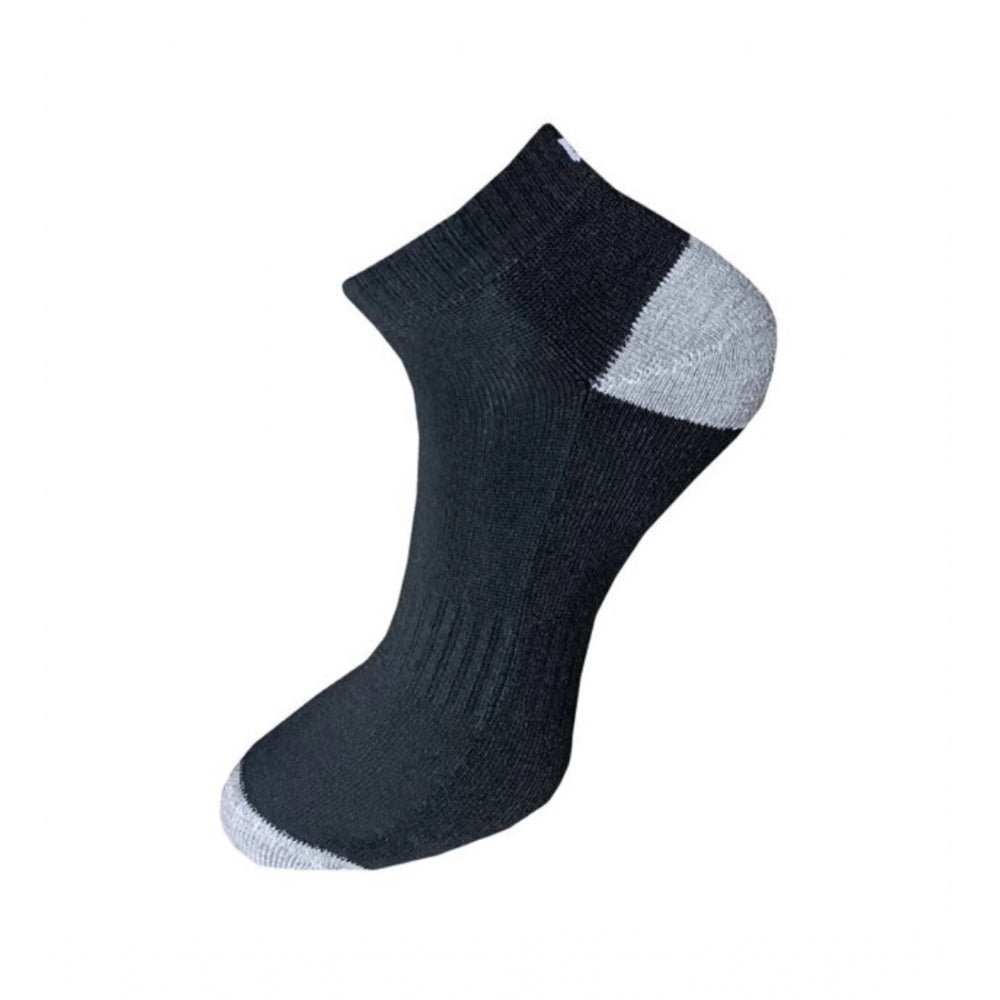 Amfyn 3_Pair Set Unisex Casual Cotton Solid Ankle Length Socks (Multicolor)