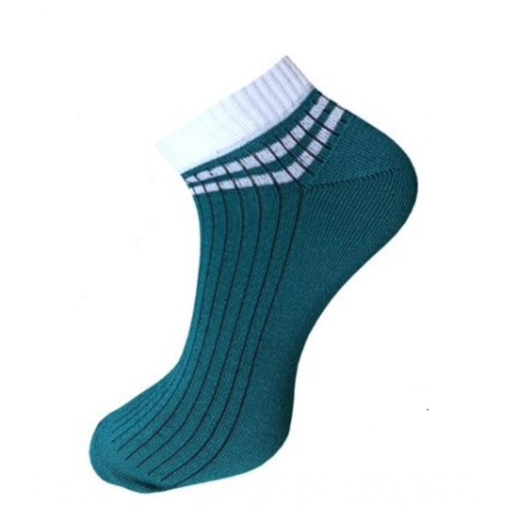 Amfyn 3_Pair Set Unisex Casual Cotton Striped Ankle Length Socks (Multicolor)