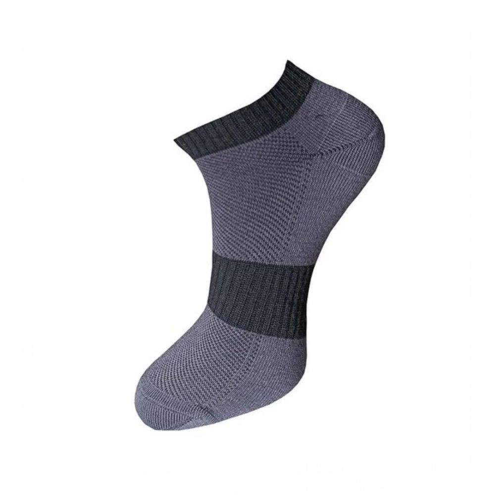 Amfyn 3_Pair Set Unisex Casual Cotton Solid Ankle Length Socks (Multicolor)