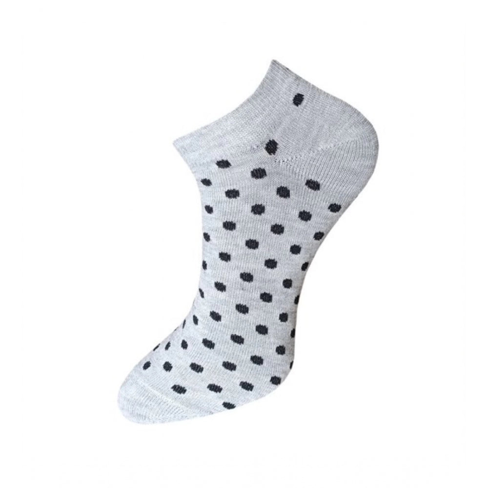 Amfyn 3_Pair Set Unisex Casual Cotton Printed Ankle Length Socks (Multicolor)