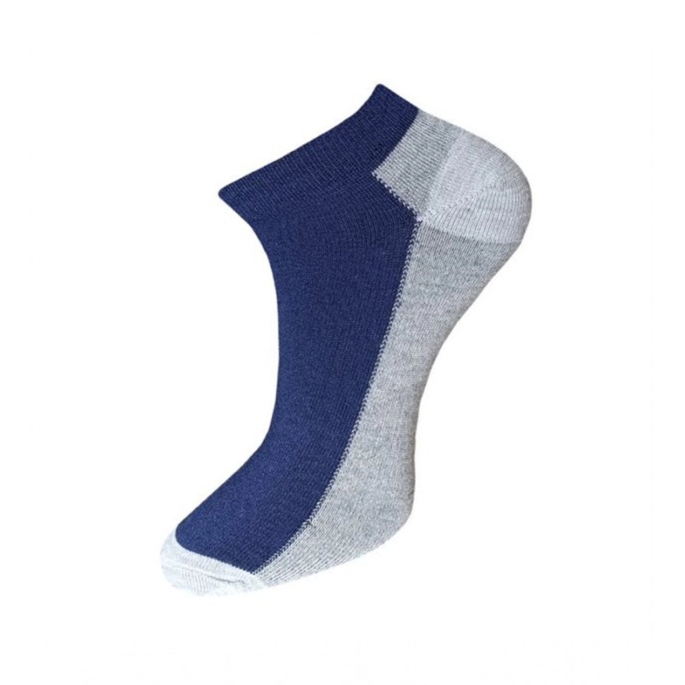 Amfyn 3_Pair Set Unisex Casual Cotton Solid Ankle Length Socks (Multicolor)
