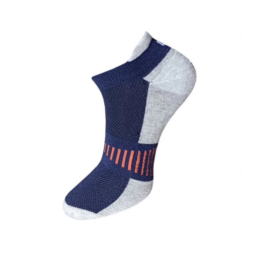 Amfyn 3_Pair Set Unisex Casual Cotton Striped Ankle Length Socks (Multicolor)