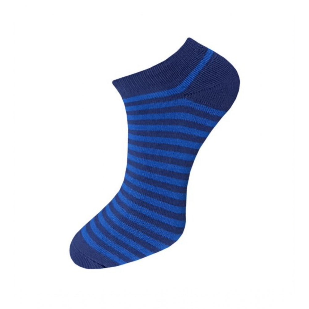 Amfyn 3_Pair Set Unisex Casual Cotton Striped Ankle Length Socks (Multicolor)