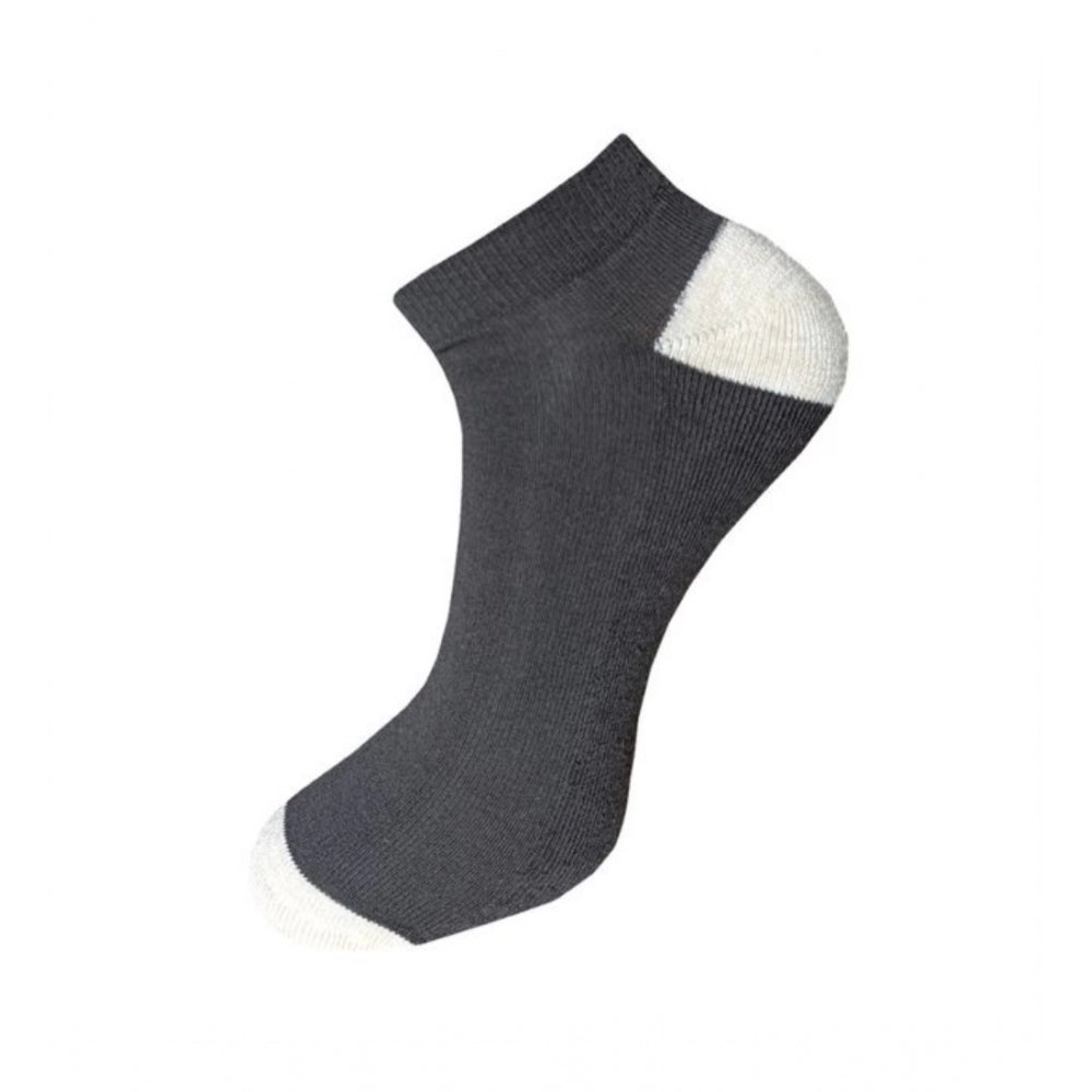 Amfyn 3_Pair Set Unisex Casual Cotton Solid Ankle Length Socks (Multicolor)