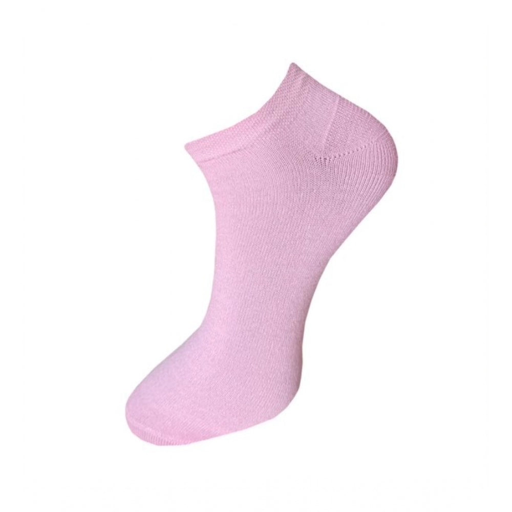 Amfyn 3_Pair Set Unisex Casual Cotton Solid Ankle Length Socks (Multicolor)