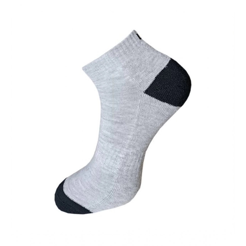Amfyn 3_Pair Set Unisex Casual Cotton Solid Ankle Length Socks (Multicolor)