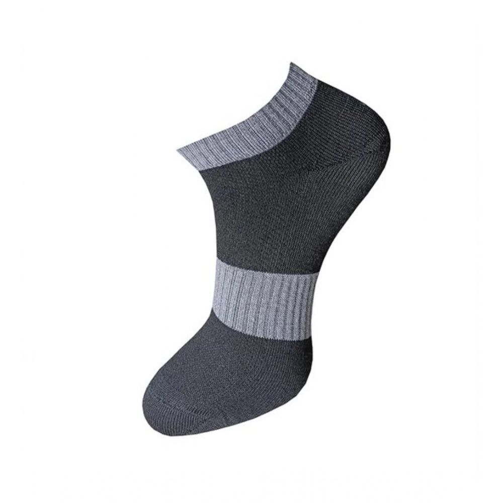 Amfyn 3_Pair Set Unisex Casual Cotton Solid Ankle Length Socks (Multicolor)