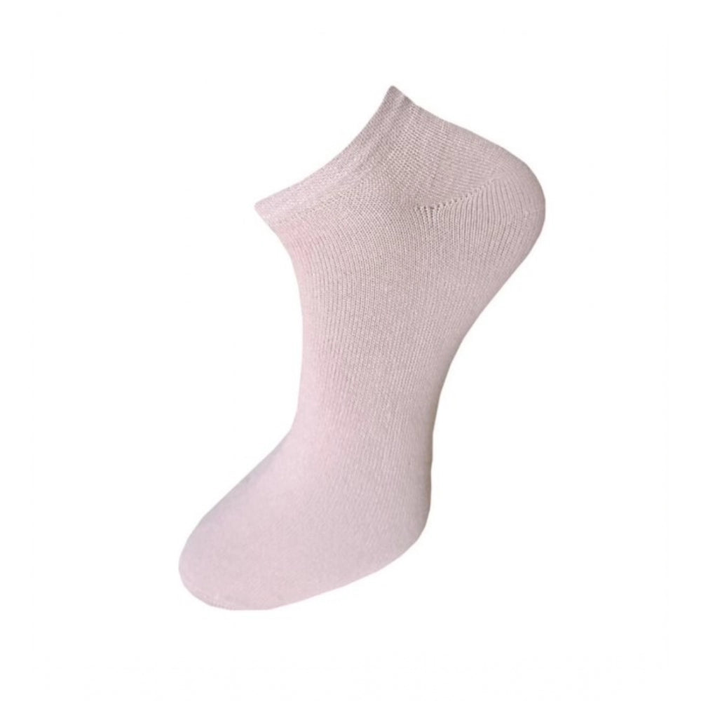 Amfyn 3_Pair Set Unisex Casual Cotton Solid Ankle Length Socks (Multicolor)