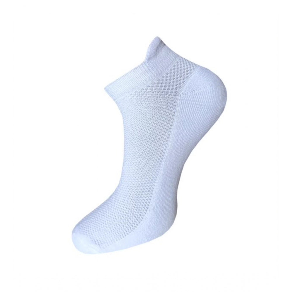 Amfyn 3_Pair Set Unisex Casual Cotton Solid Ankle Length Socks (Multicolor)