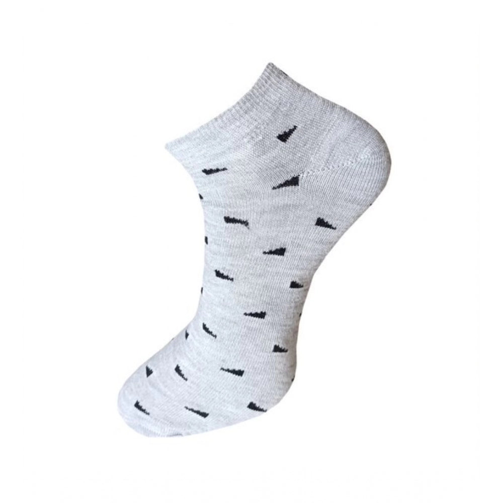 Amfyn 3_Pair Set Unisex Casual Cotton Printed Ankle Length Socks (Multicolor)