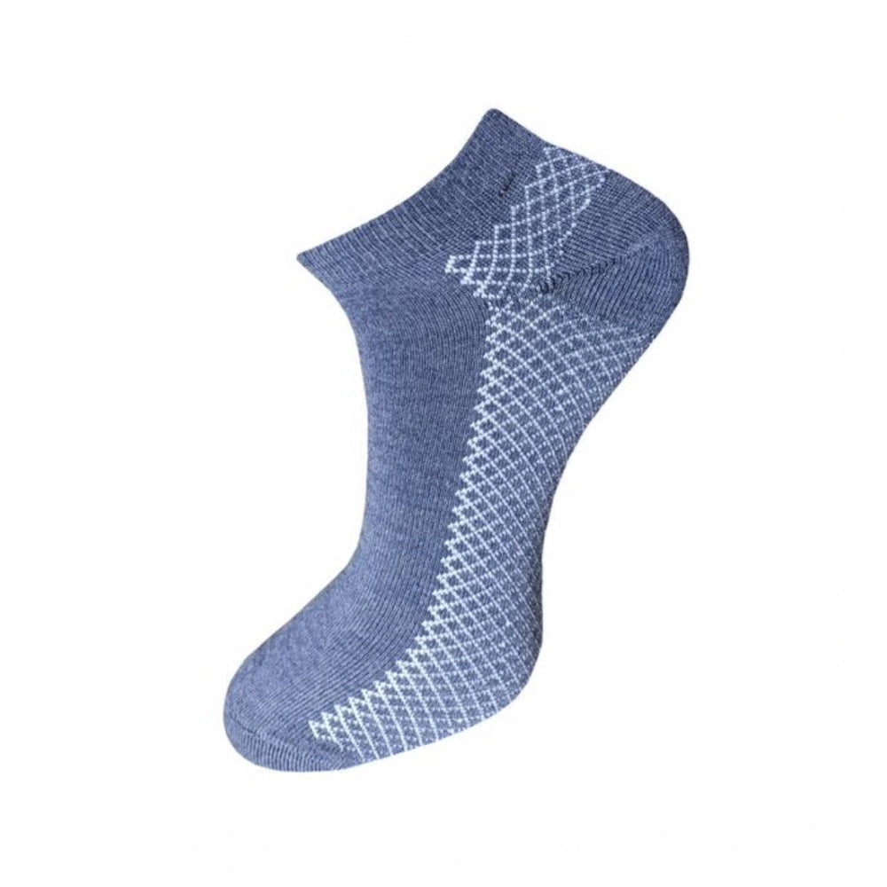 Amfyn 3_Pair Set Unisex Casual Cotton Printed Ankle Length Socks (Multicolor)