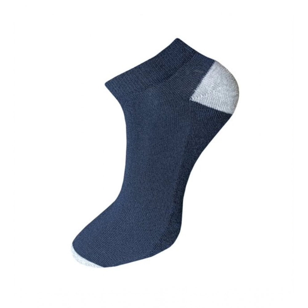 Amfyn 3_Pair Set Unisex Casual Cotton Solid Ankle Length Socks (Multicolor)