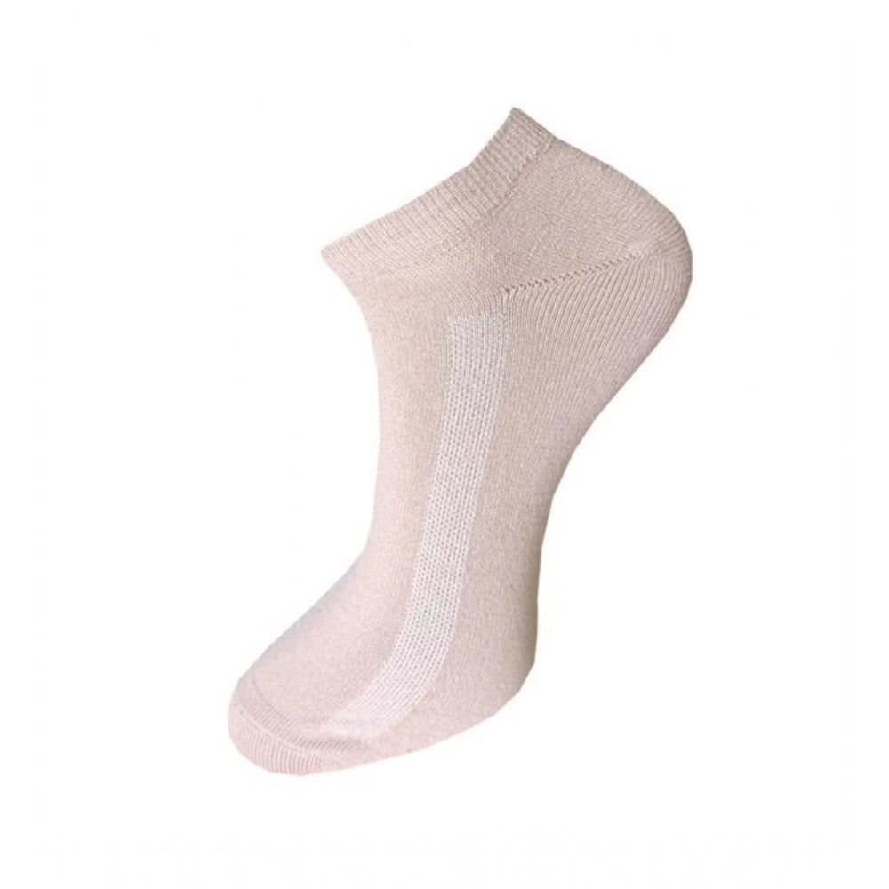 Amfyn 3_Pair Set Unisex Casual Cotton Solid Ankle Length Socks (Multicolor)