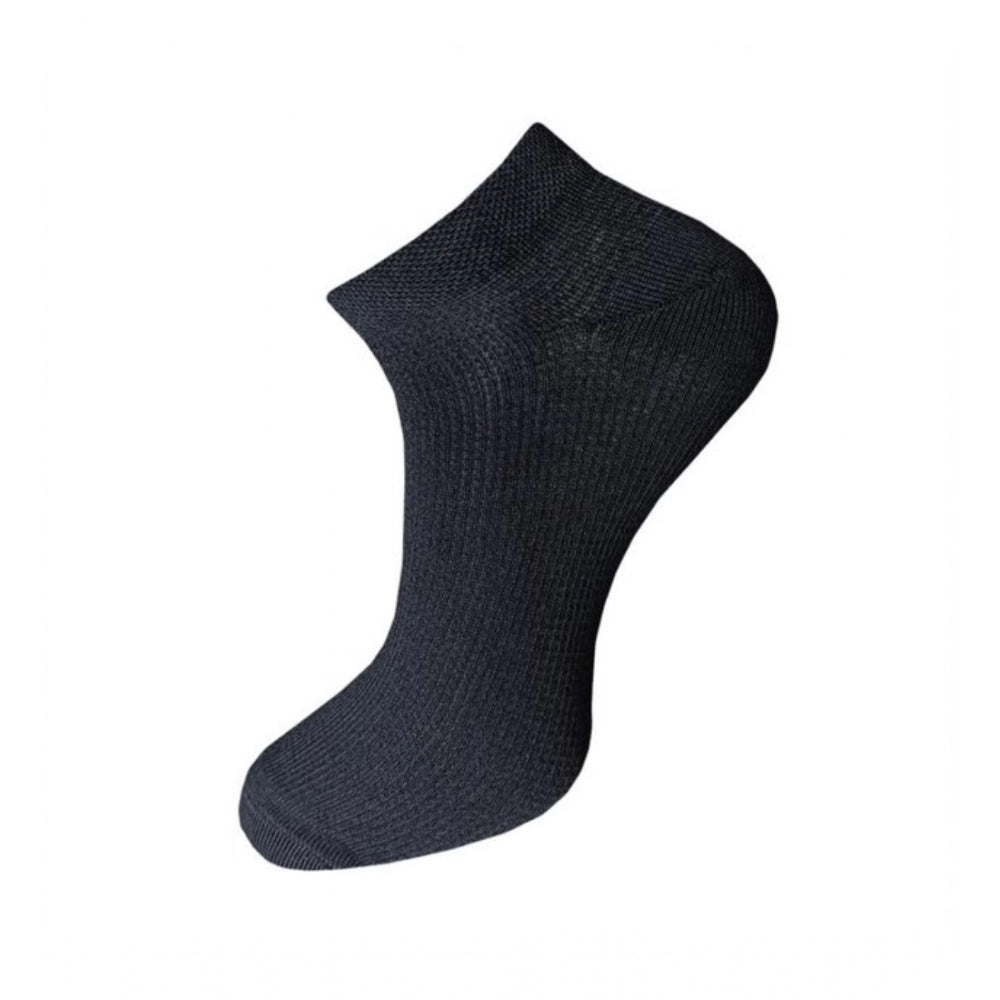 Amfyn 3_Pair Set Unisex Casual Cotton Solid Ankle Length Socks (Multicolor)
