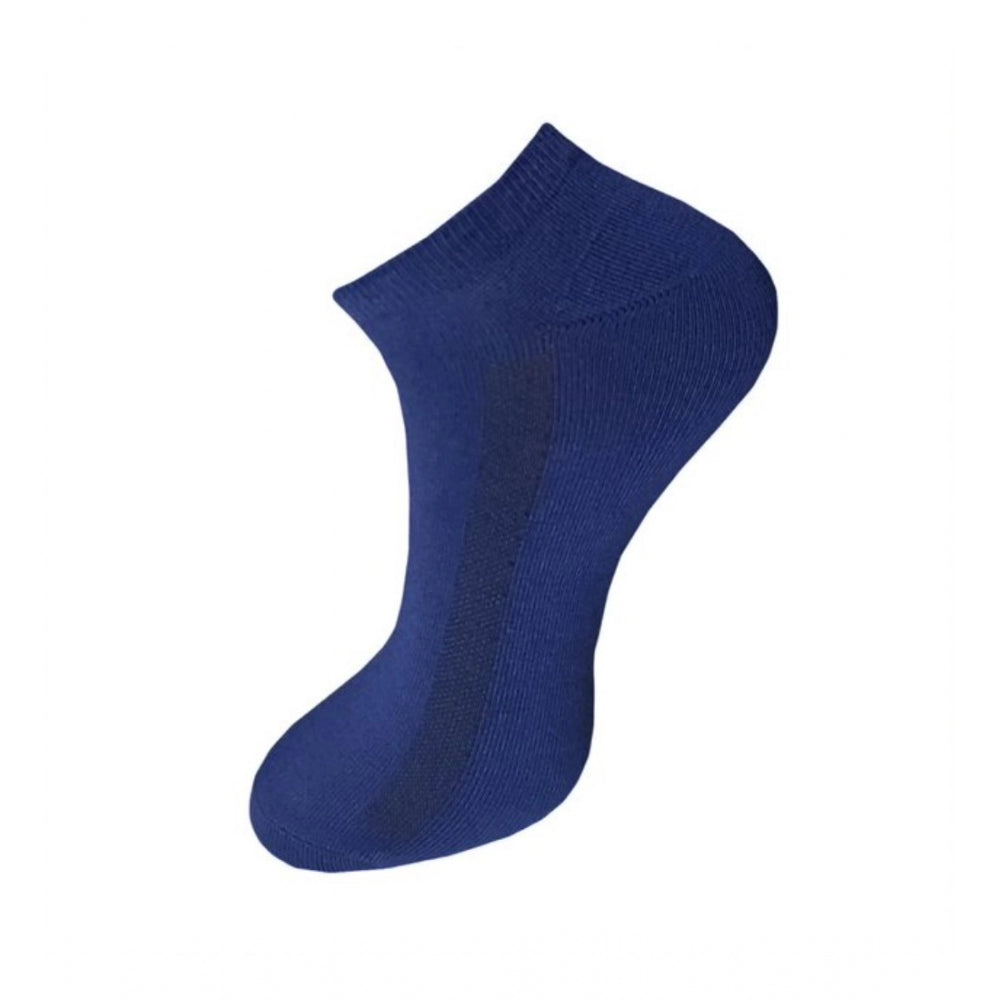 Amfyn 3_Pair Set Unisex Casual Cotton Solid Ankle Length Socks (Multicolor)