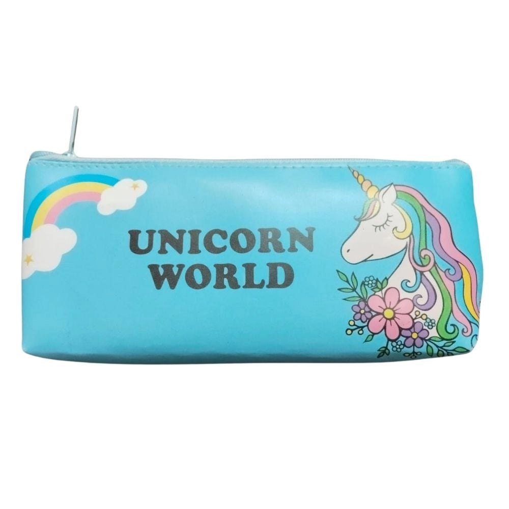 Pack Of_2 Pencil Poch - Unicorn World |   Canvas  |   Stationery | 3+ Years