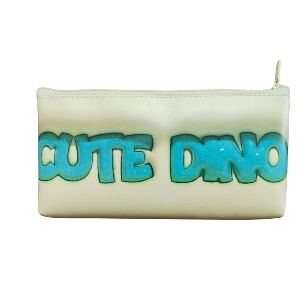 Cute Dino Pencil Pouch |   Canvas  |   Stationery | 3+ Years