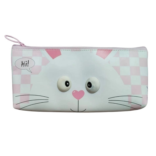 Pack Of_2 Rabbit Cartoon Printed Pencil Pouch |   Canvas  |   Stationery | 3+ Years