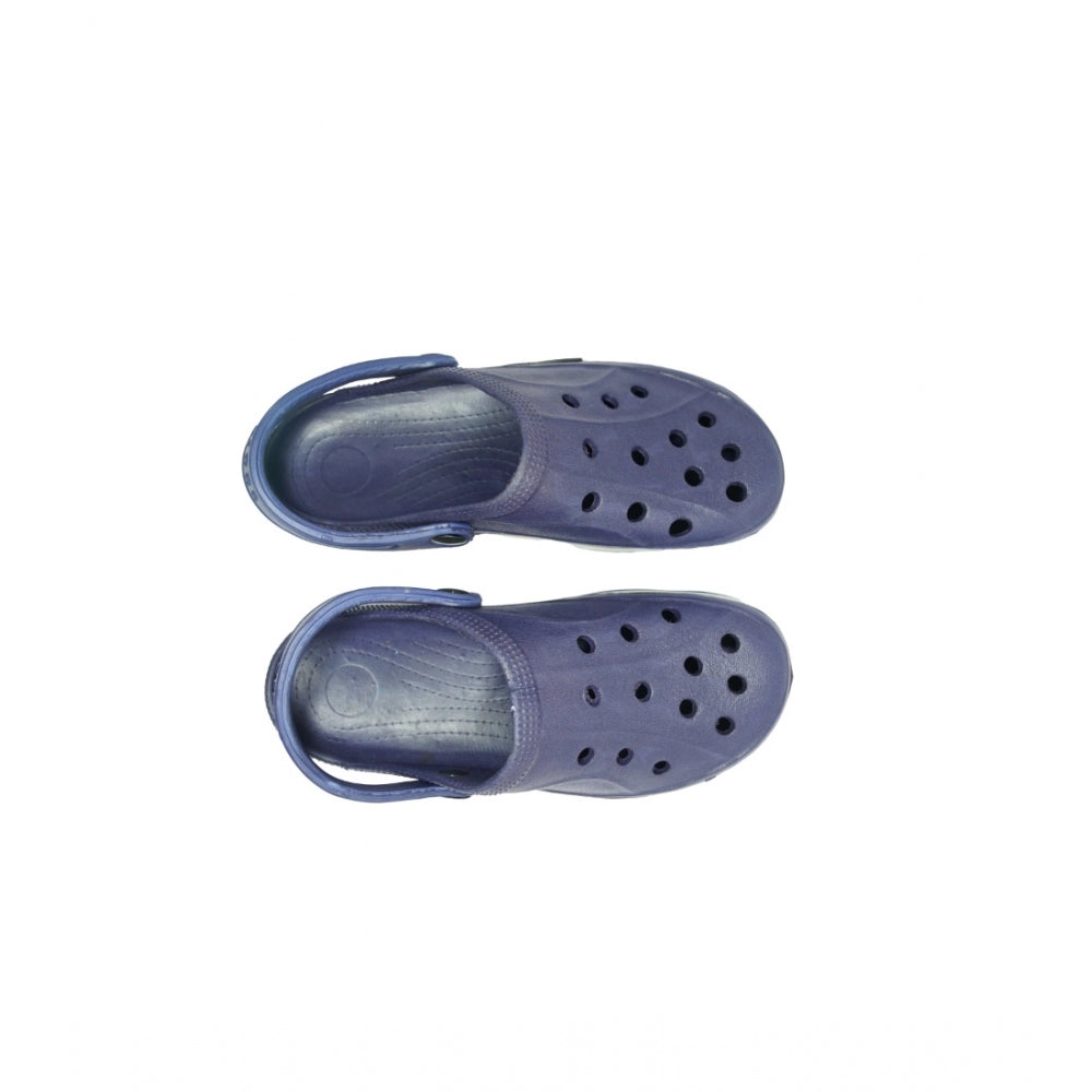 Amfyn Men's Rubber Solid Lace-Up Slipper (Blue)
