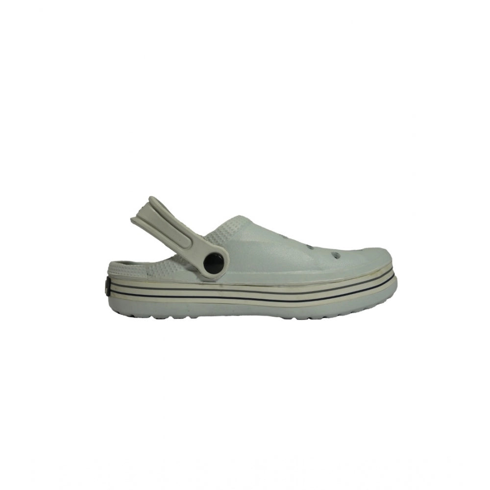Amfyn Men's Rubber Solid Lace-Up Slipper (Grey)