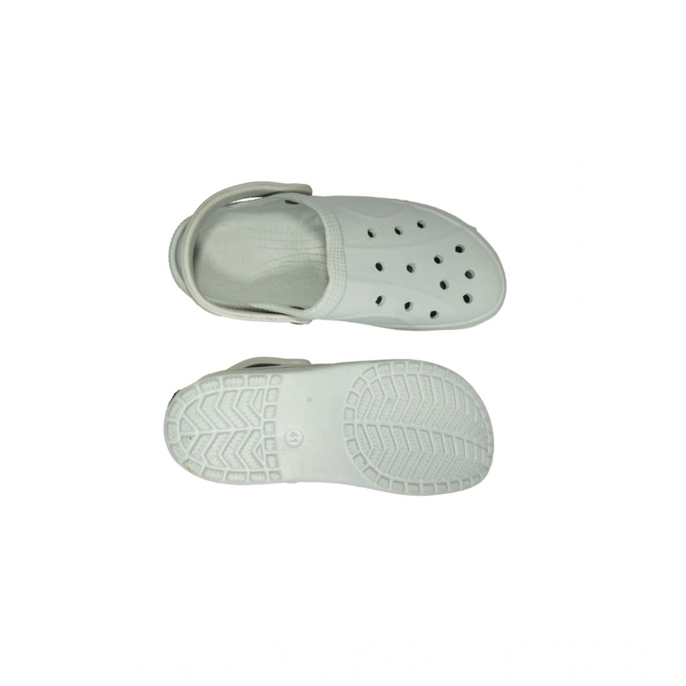 Amfyn Men's Rubber Solid Lace-Up Slipper (Grey)