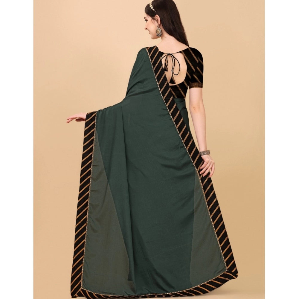 Amfyn Women's Chiffon Self Design Saree With Unstitched Blouse 5.5Mtr (Grey)