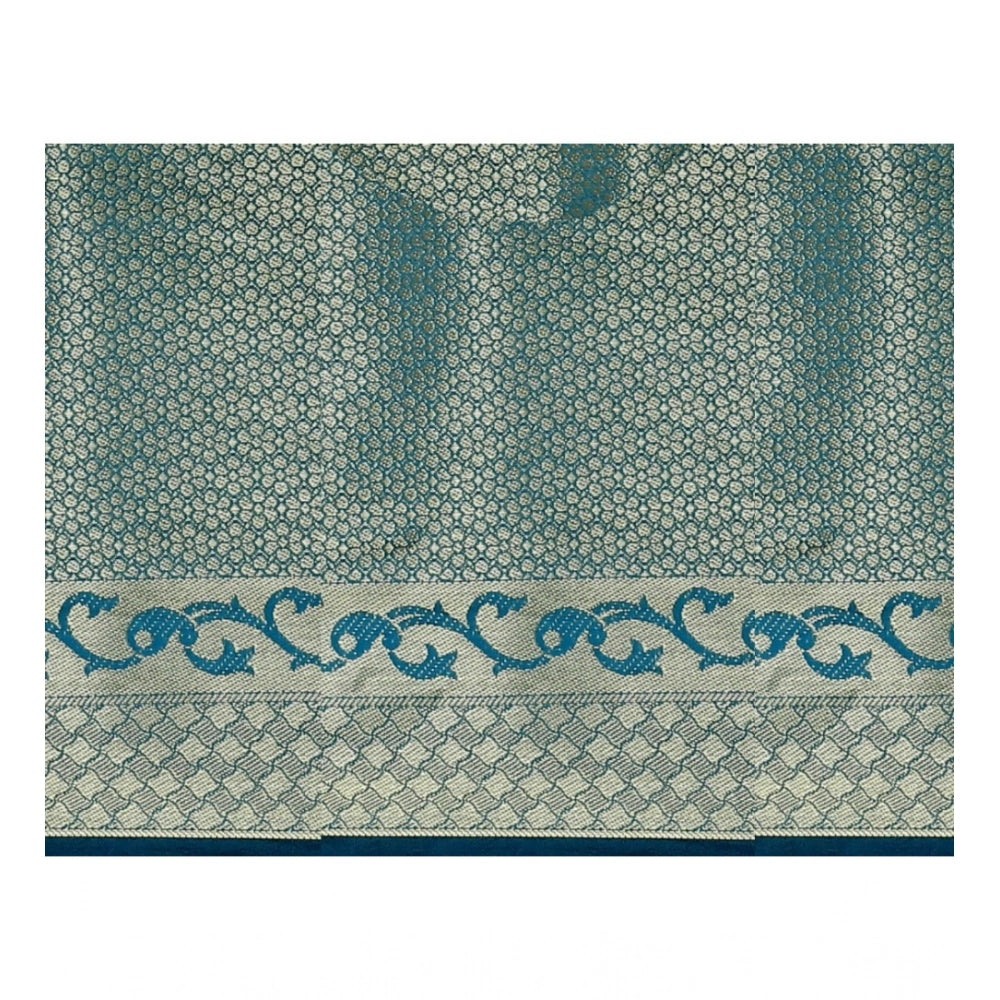 Amfyn Women's Jacquard Woven Saree With Unstitched Blouse 5.5Mtr (Multicolor)