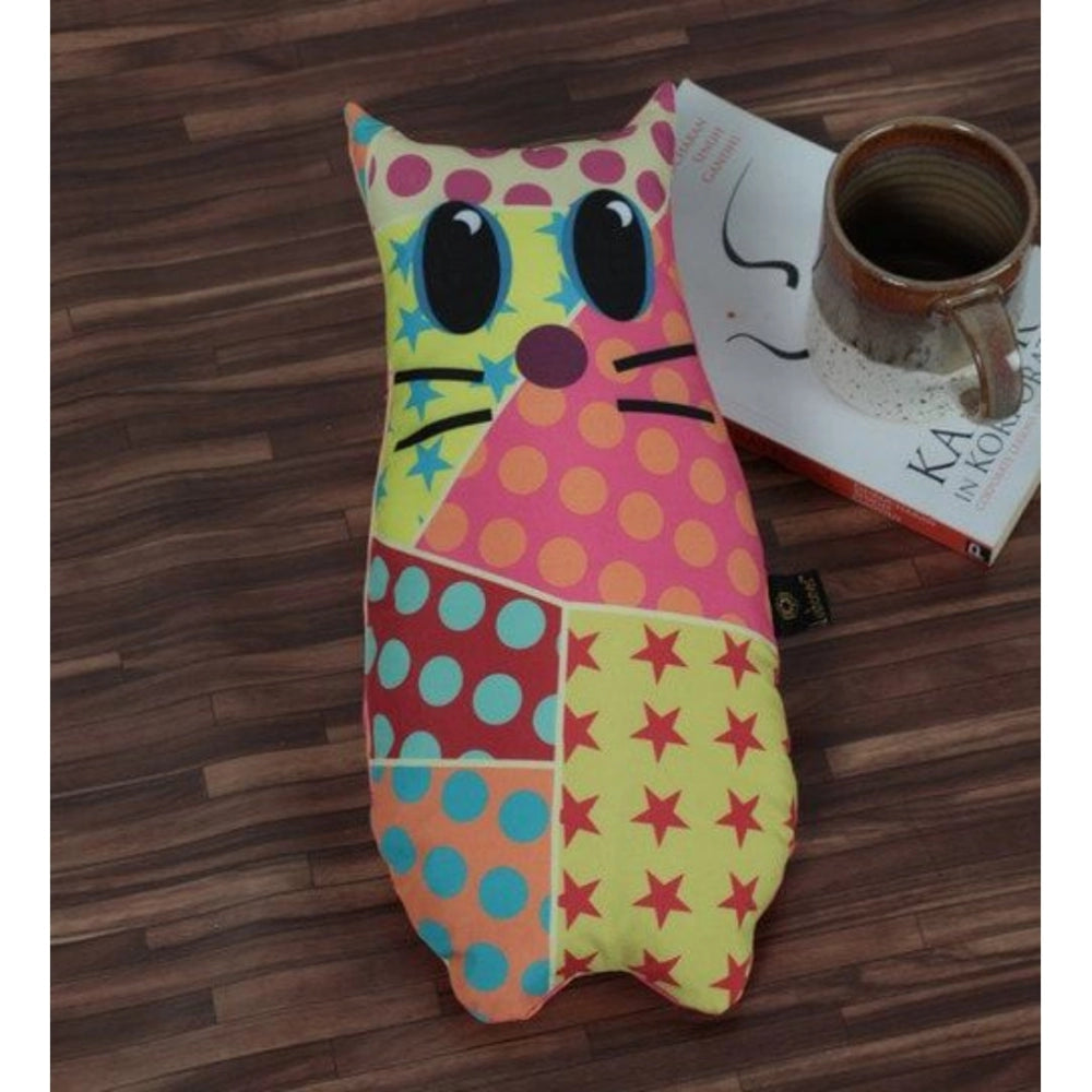 Amfyn Polyester Printed Fancy Kids Cushions (Multicolor, Size: 15x11 In)