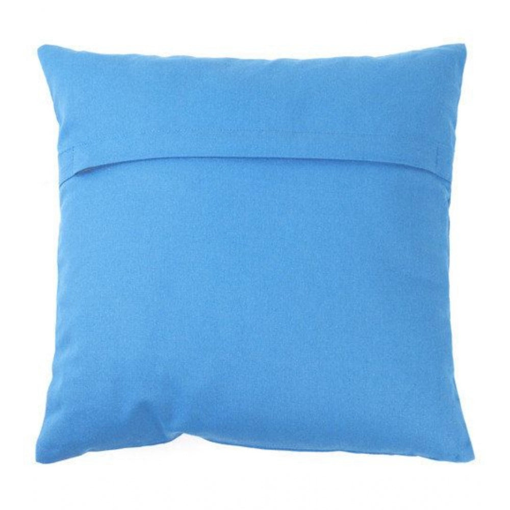 Amfyn Pack Of_2 Cotton Printed Cushion Cover Sets (Blue, Size: 16x16 In)