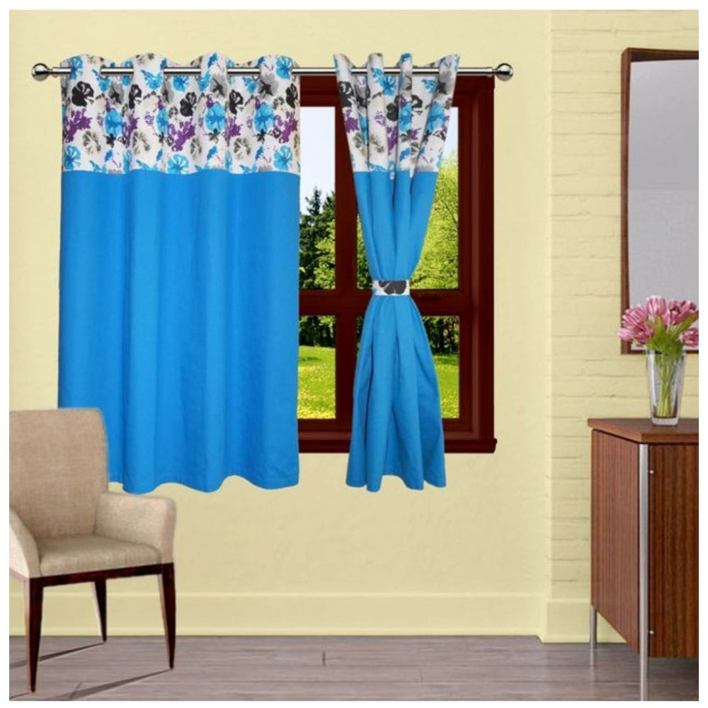 Amfyn Cotton Printed Curtains (Multicolor, Size: 54x90 In)