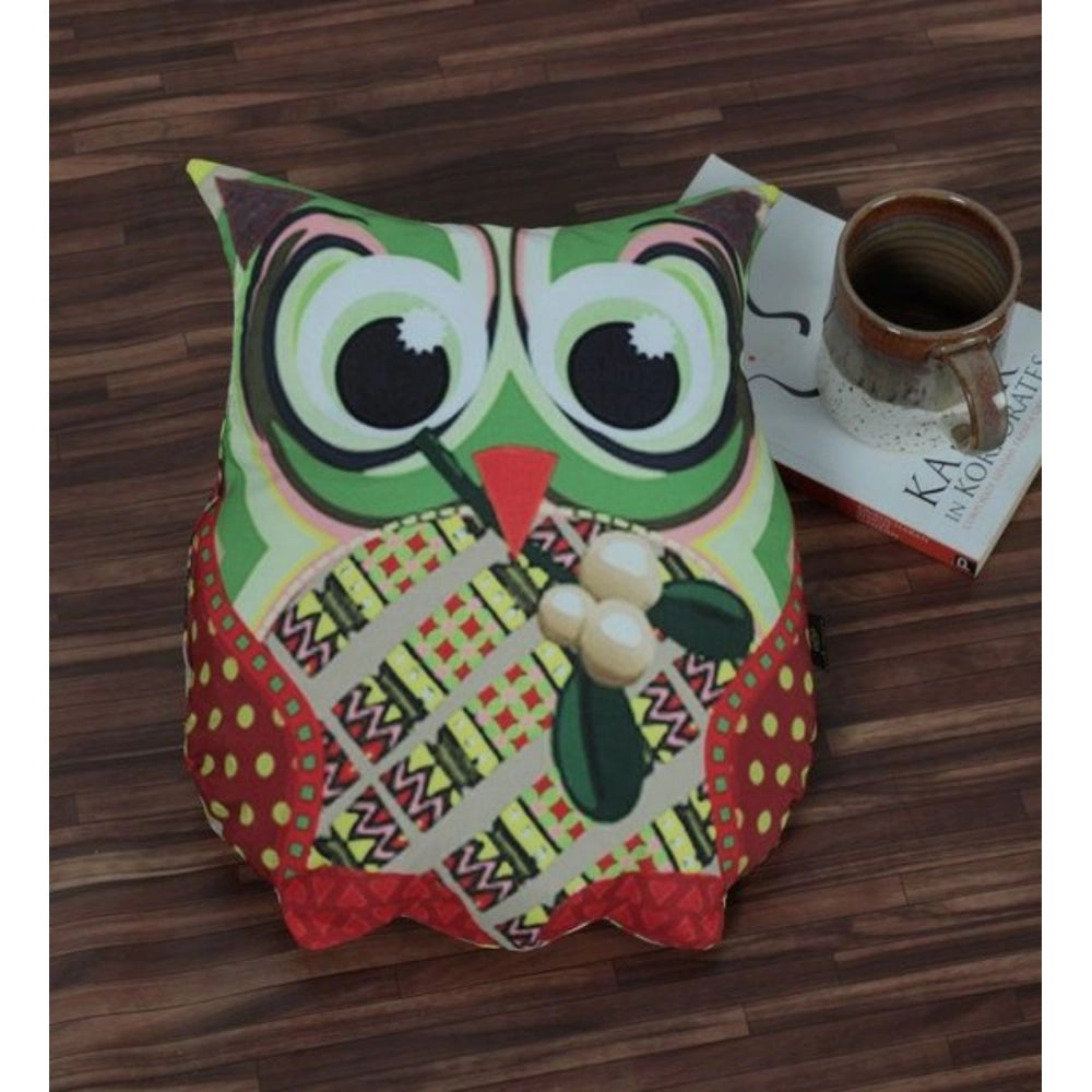 Amfyn Polyester Printed Fancy Kids Cushions (Multicolor, Size: 15x7 In)