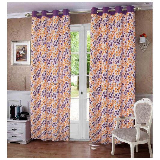 Amfyn Cotton Printed Curtains (Multicolor, Size: 54x90 In)