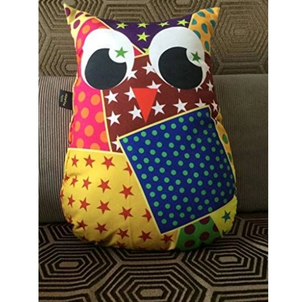 Amfyn Polyester Printed Fancy Kids Cushions (Multicolor, Size: 15x11 In)