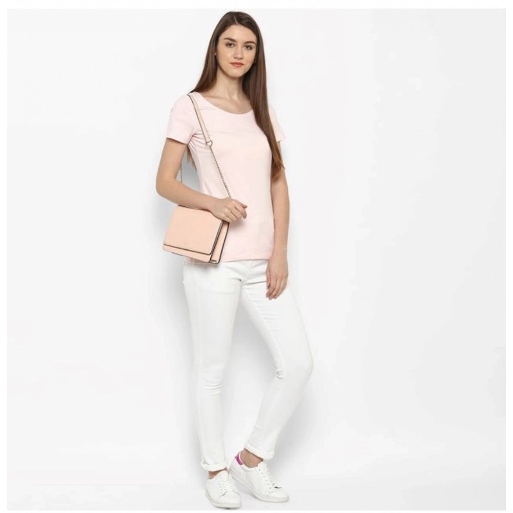 Amfyn Women's Denim Solid Buttoned Jeans (White)