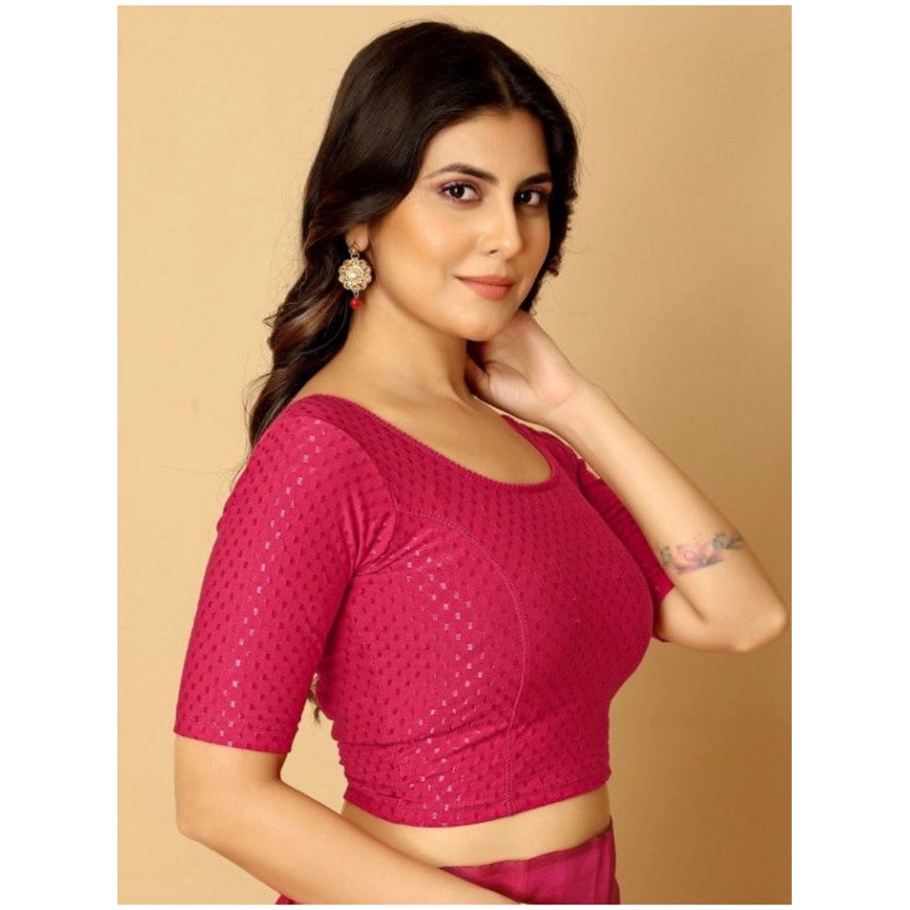 Amfyn Pack Of_2 Women's Hosiery Short Sleeves Round Neck Non-Padded Blouse (Pink)