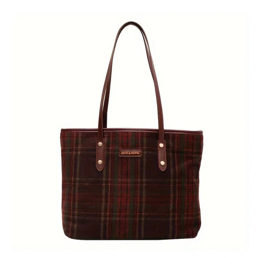 Amfyn Women's Woolen  Medium Shoulder Zipper Handbag (Red)