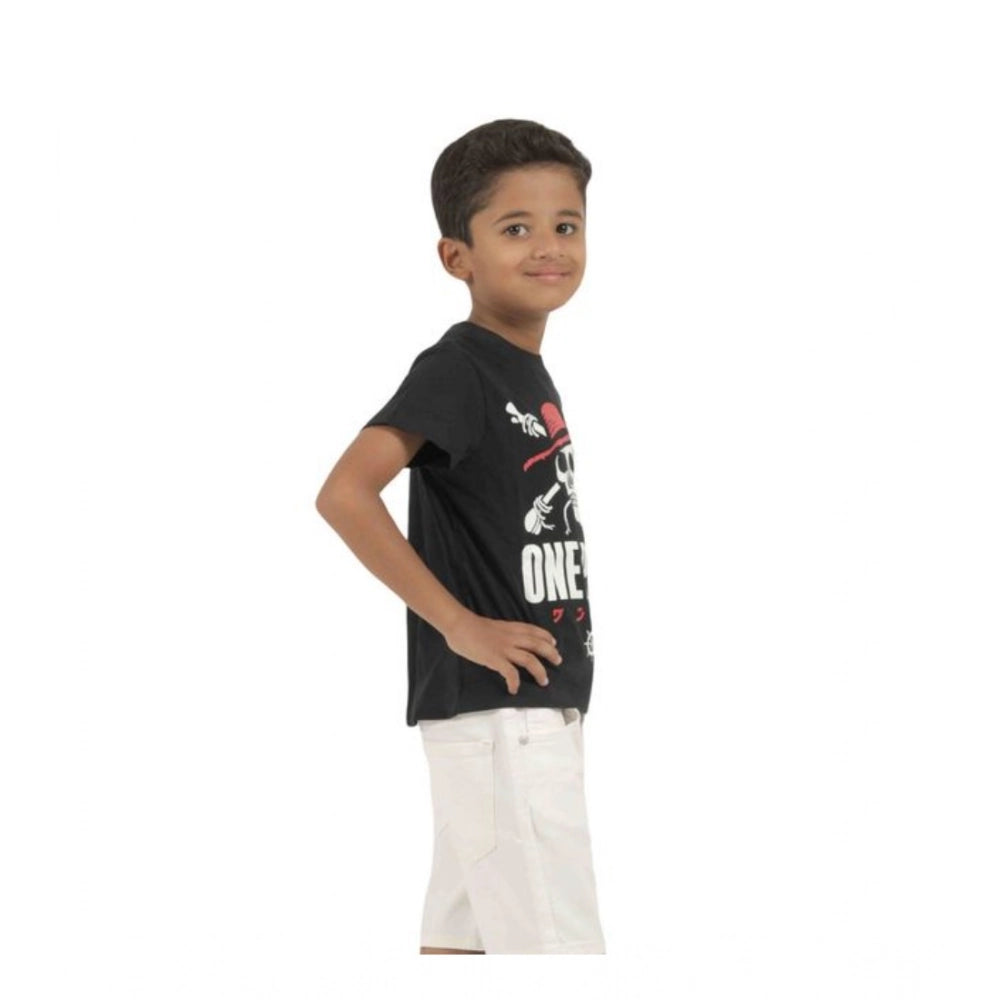 Amfyn Pack of 2 Boy's Cotton Printed Short Sleeve T-Shirt's (Multicolor)