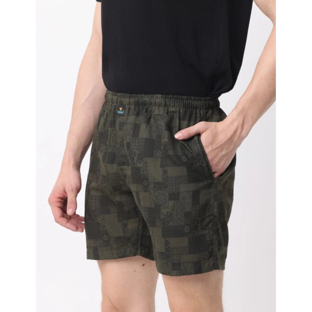Amfyn Pack_of_2 Men's Polycotton Printed Boxer Shorts (Multicolor)