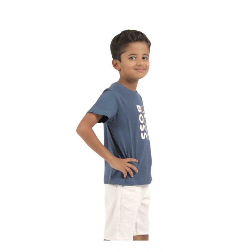 Amfyn Pack of 2 Boy's Cotton Printed Short Sleeve T-Shirt's (Multicolor)