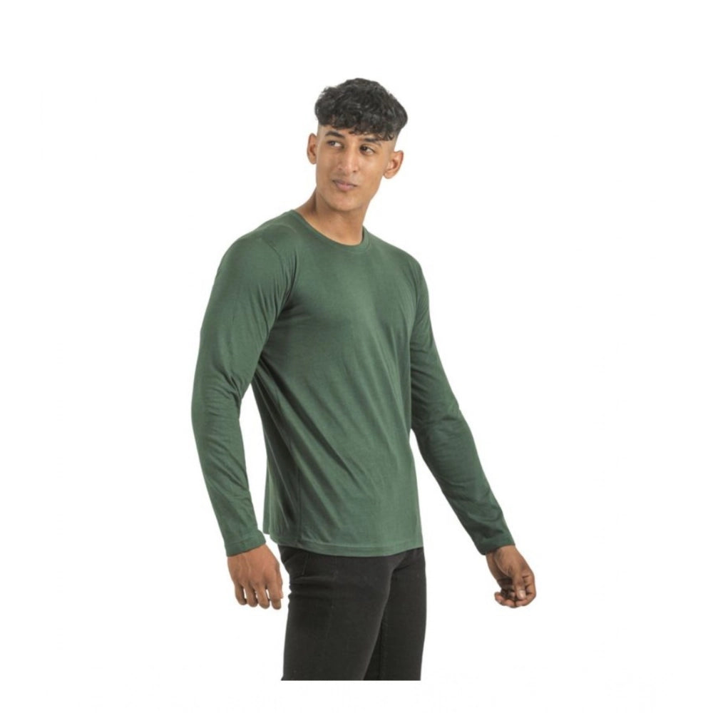 Amfyn Pack of 2 Men's Casual Cotton Solid Full Sleeve Tshirts (Multicolor)