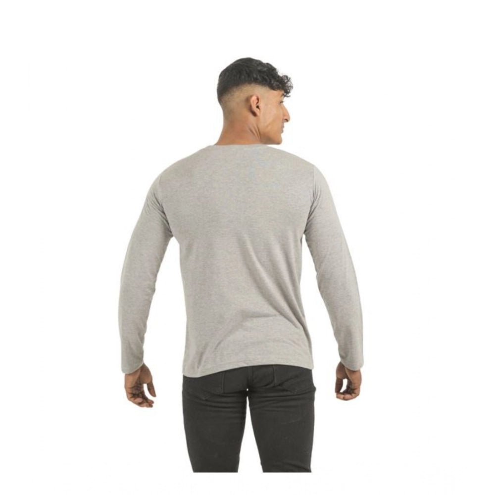 Amfyn Pack of 2 Men's Casual Cotton Solid Full Sleeve Tshirts (Multicolor)