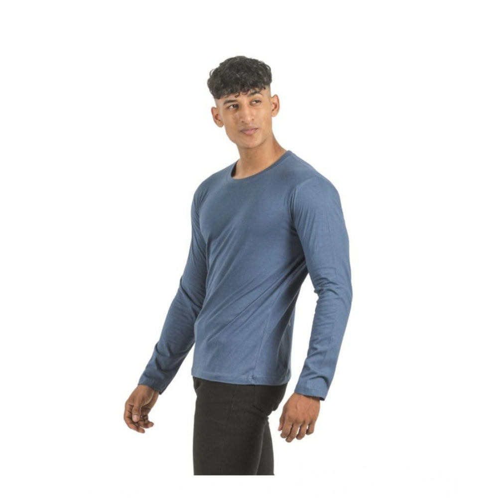 Amfyn Pack of 2 Men's Casual Cotton Solid Full Sleeve Tshirts (Multicolor)