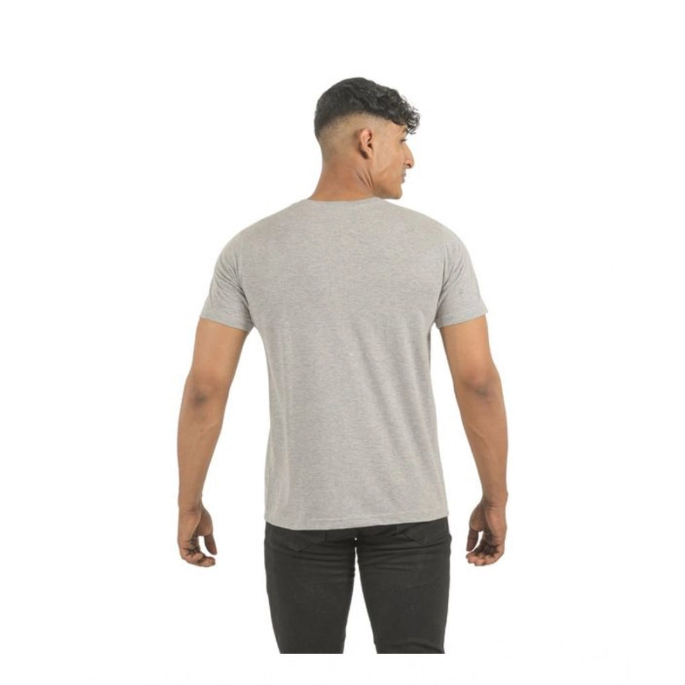 Amfyn Pack of 2 Men's Casual Cotton Printed Short Sleeve Tshirts (Multicolor)