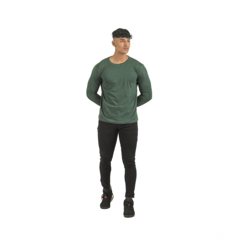 Amfyn Pack of 2 Men's Casual Cotton Solid Full Sleeve Tshirts (Multicolor)