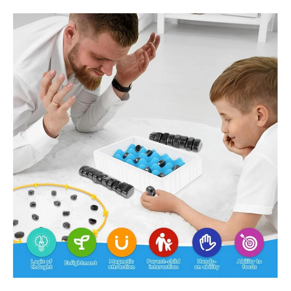 Amfyn Megnet Magnetic Chess Game Set for Rocks (Black)