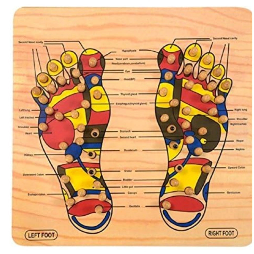 Amfyn Wood Point Foot Massager For Reflexology Trigger Feet  (Wood)