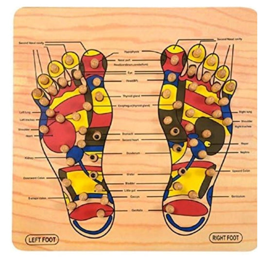 Amfyn Wood Point Foot Massager For Reflexology Trigger Feet  (Wood)