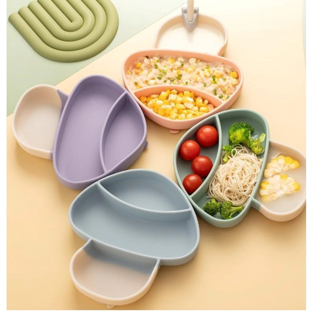 Amfyn Silicon Mushroom Children Plate Tablewar (Multicolor)