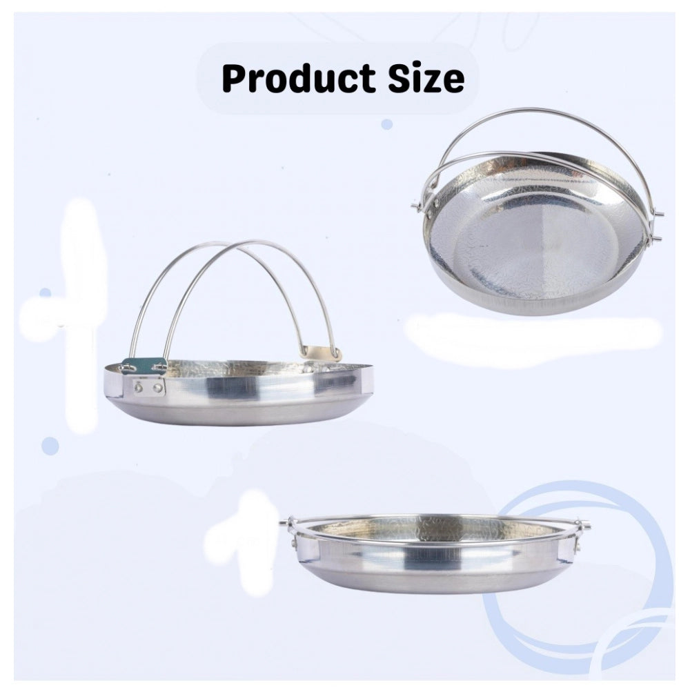 Amfyn Steel Stainless Steam Bowl with Ergonomic (Silver)